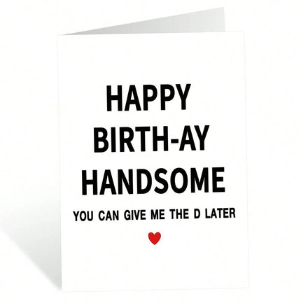 Birthday Greeting Card With Envelope Text Card