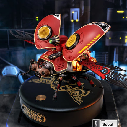 Robotime Rokr Scout Beetle Metal 3D Puzzles Games Punk Style Gift For Birthday Easy Assembly Mechanical Design DIY Toys - MI02