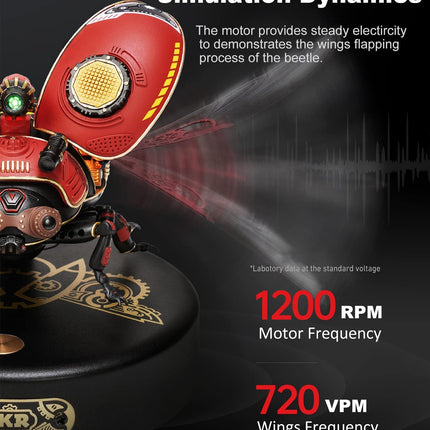 Robotime Rokr Scout Beetle Metal 3D Puzzles Games Punk Style Gift For Birthday Easy Assembly Mechanical Design DIY Toys - MI02