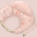 Pink deer with pillow