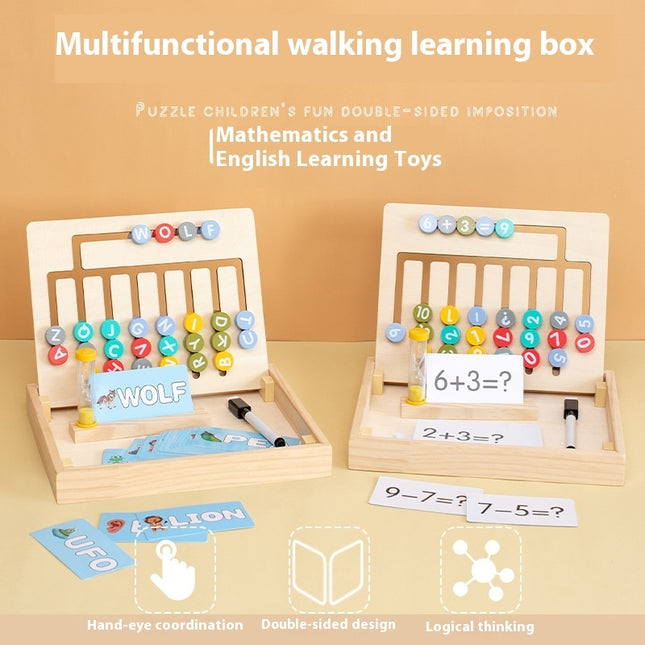 Montessori Children's Wooden Early Childhood Education Walking Digital Toy
