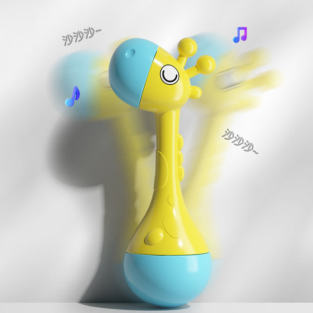 Giraffe Sand Hammer Baby Early Education Music Toy