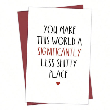 Birthday Greeting Card With Envelope Text Card