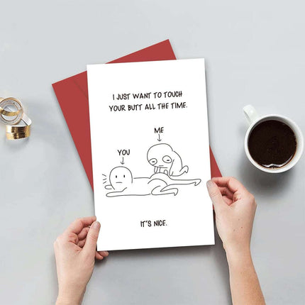 Birthday Greeting Card With Envelope Text Card