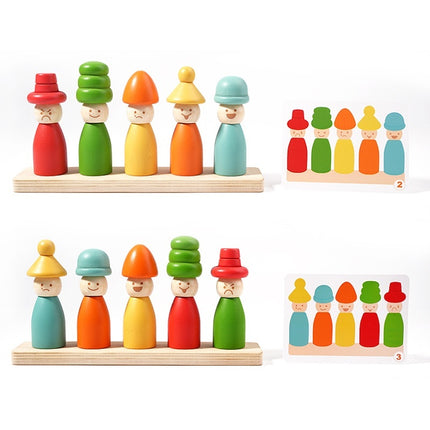 Montessori Stacking Toy For Early Childhood Education Little Figures