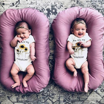 Baby Nest Bed Crib Newborn Baby Nest Cot Cribs Infant Portable Cotton Crib Travel Cradle Cushion