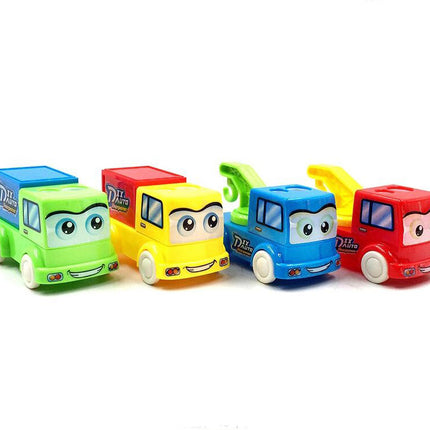 Student Cartoon DIY Building Blocks Van Pencil Sharpener