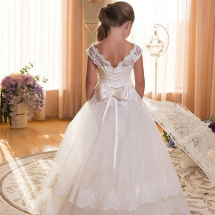 Performing The Birthday Party Princess Flower Girl's Fluffy Skirt