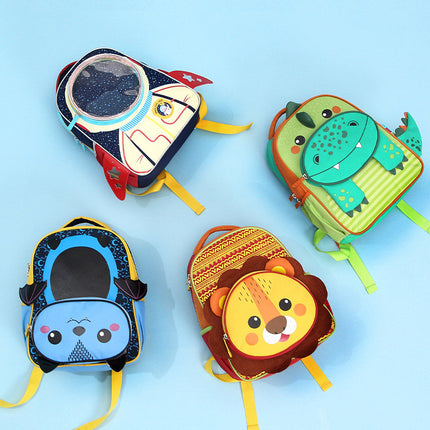 Little Tail New Cartoon Cute Male Children's School Bag