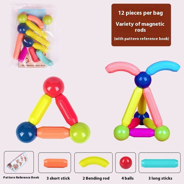 Young Children Education Assembling Magnetic Building Blocks Toy